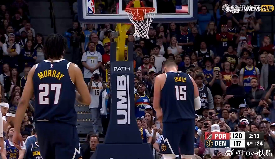 不容易！约基奇在比赛还有2分钟结束的时候，才获得了今天的第一次罚球！！！