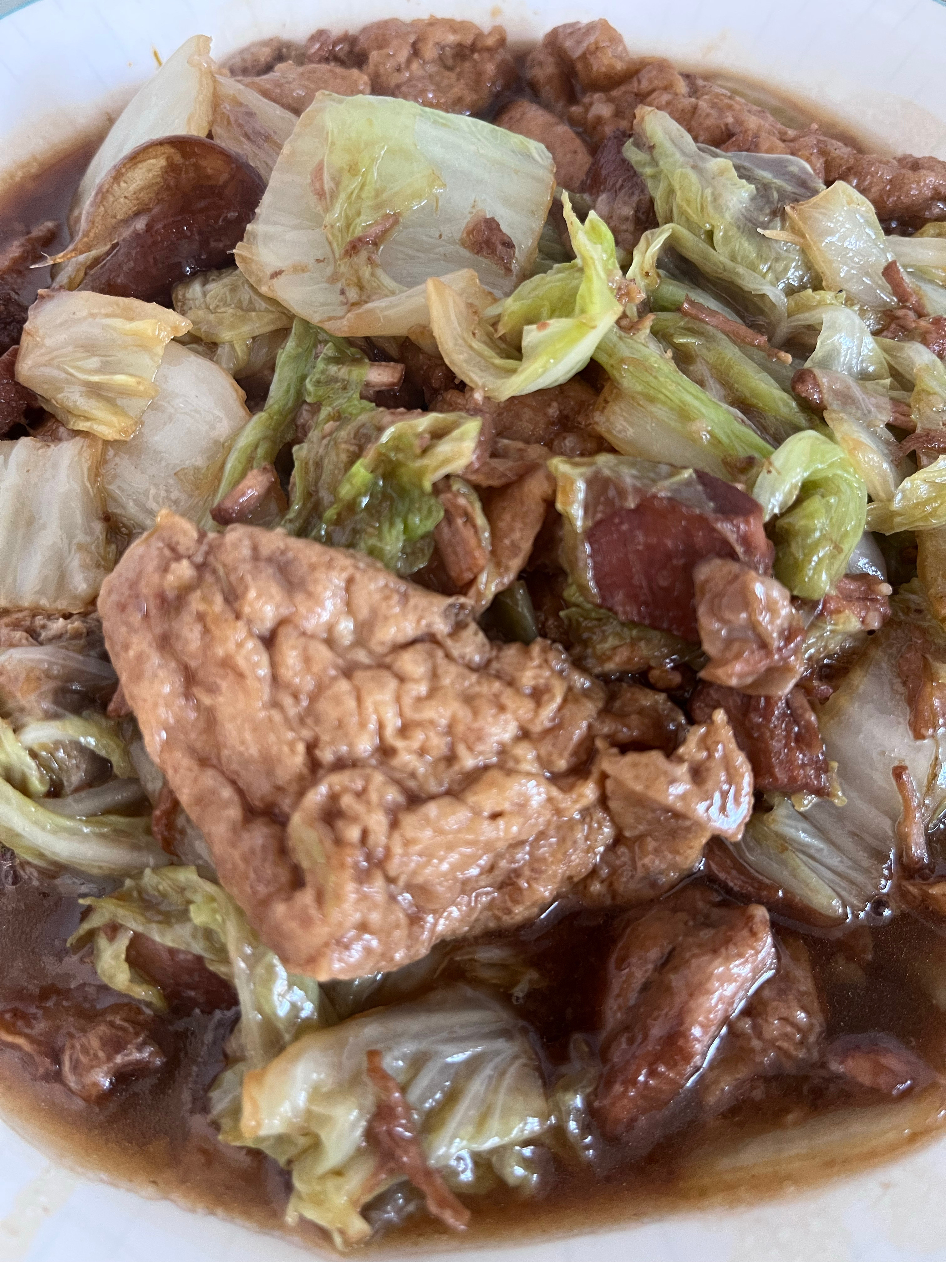 忙忙叨叨的一上午，开饭～简单的吃点吧！