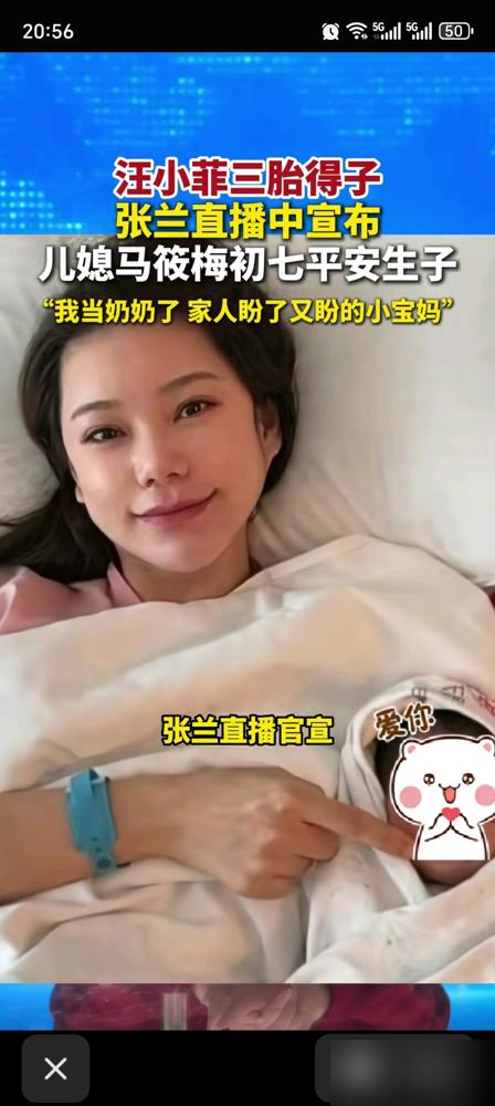 汪小菲三胎刚落土，张兰直播间就敢把孩子八字、体重全抖搂出来，这波操作，真把法院禁