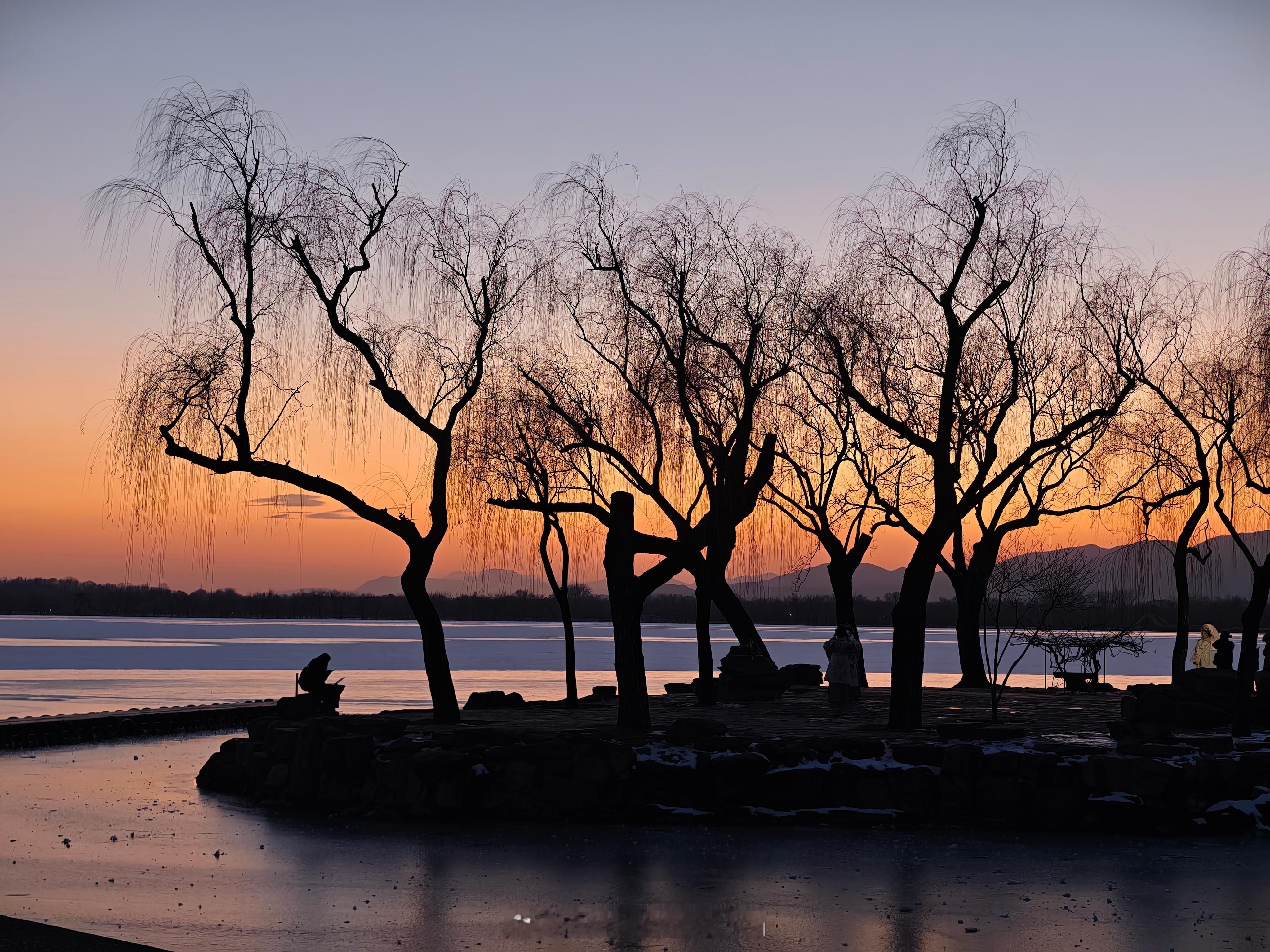 颐和园日落摄影
