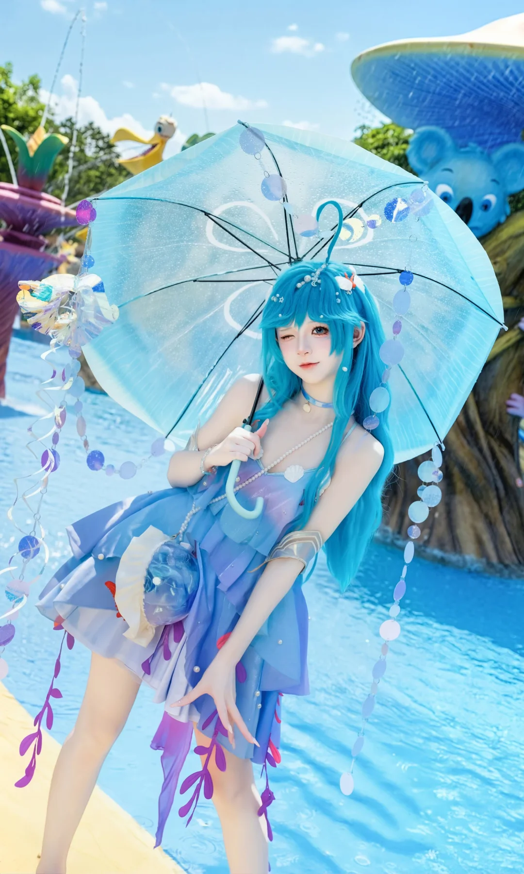 救命！水上乐园活捉一只可爱朵朵🌊