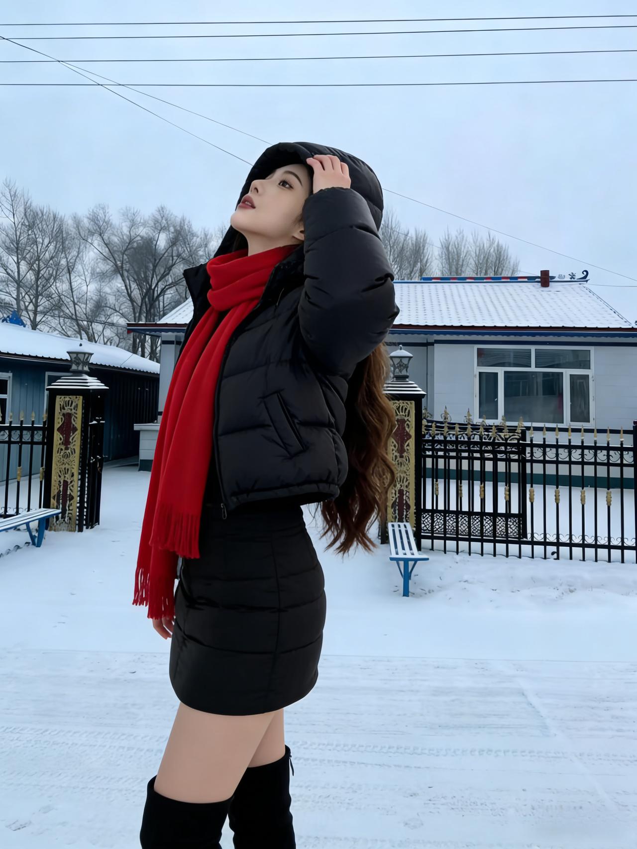 《北国的冬天不冷》北国的冬天不冷请和我一起踏上返乡的归程列车碾过积雪，轨