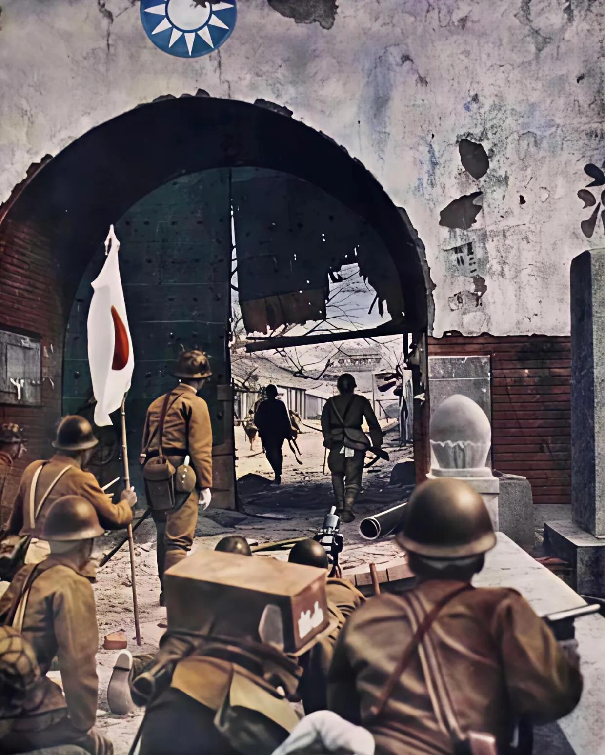 这是当年日军进攻北平途中，大家能否辨认出这是当年的哪个城门？1937年7月29日