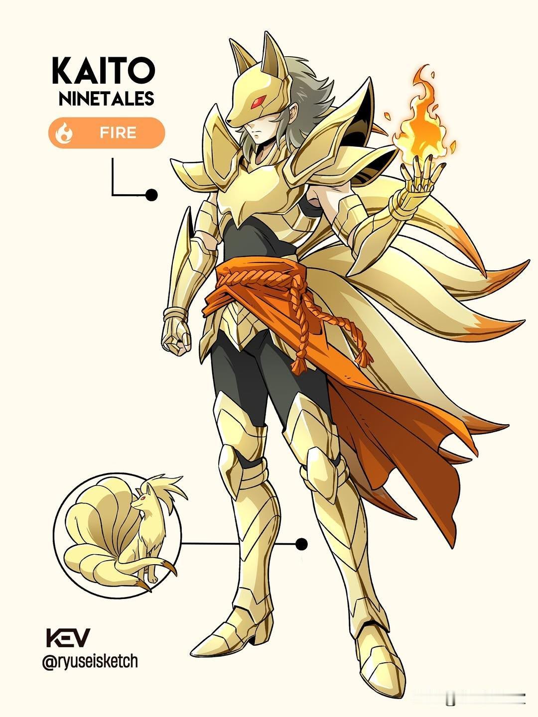 宝可梦x圣斗士画师见签名动漫二次元原画分享家插画动画卡通漫画游戏