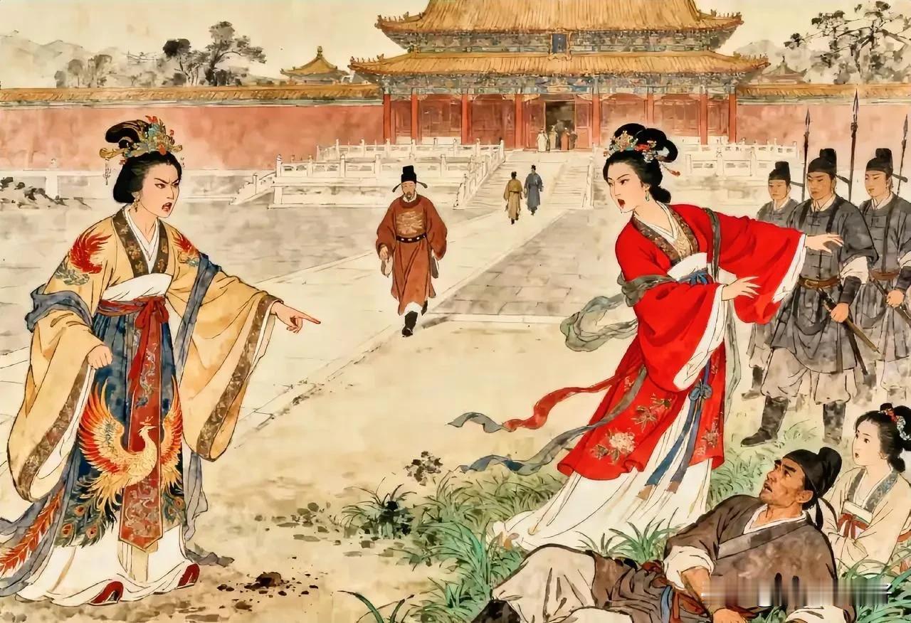 公元1050年，曹皇后散步时，突然发现一侍卫和宫女在草丛中私通，曹皇后顿时勃然大