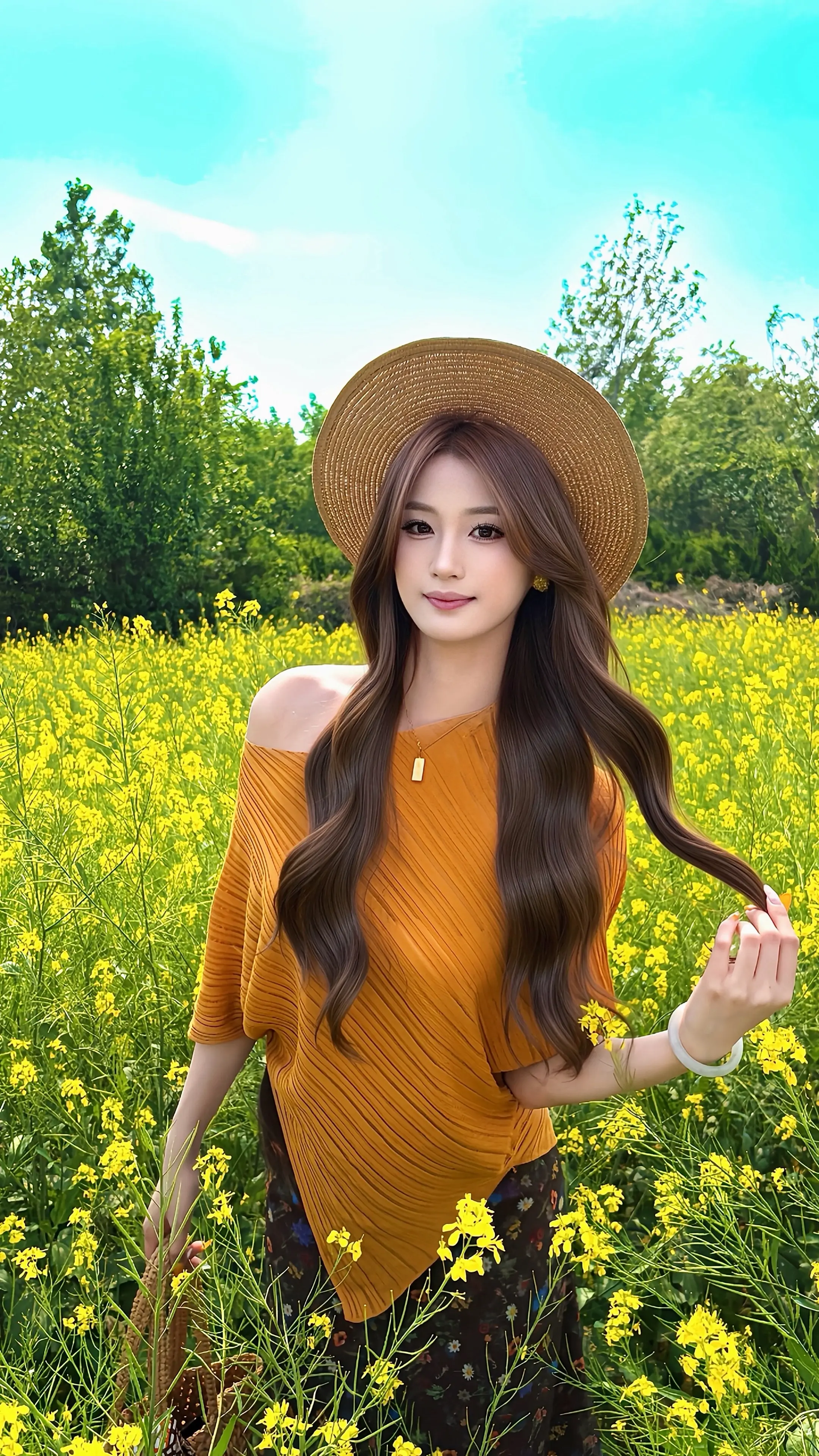 春天是她最爱的季节🌼