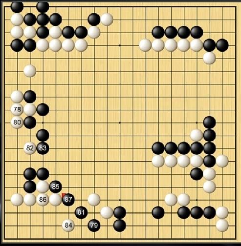 ‘天元杯’决赛第二盘：王星昊～杨楷文现在王星昊已经慢慢的