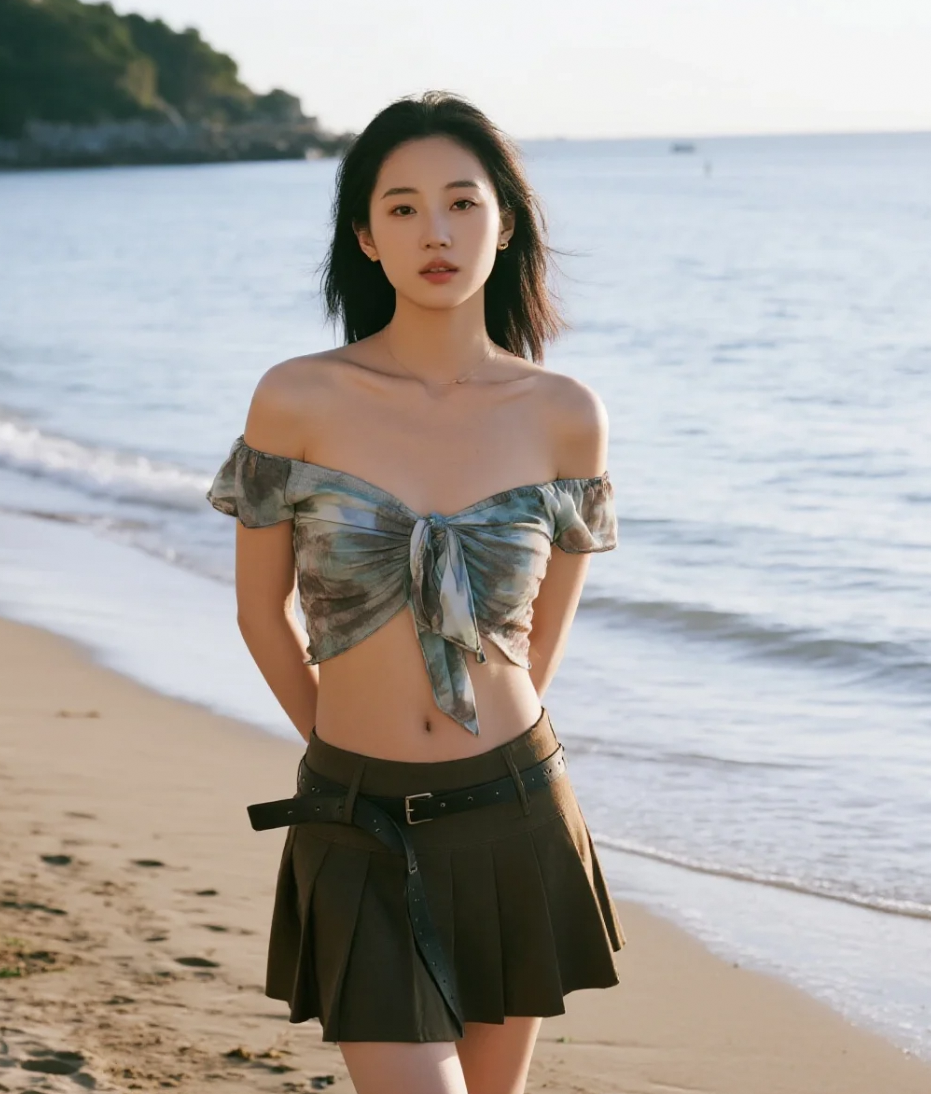 沙滩上的足迹，是写给大海的情书