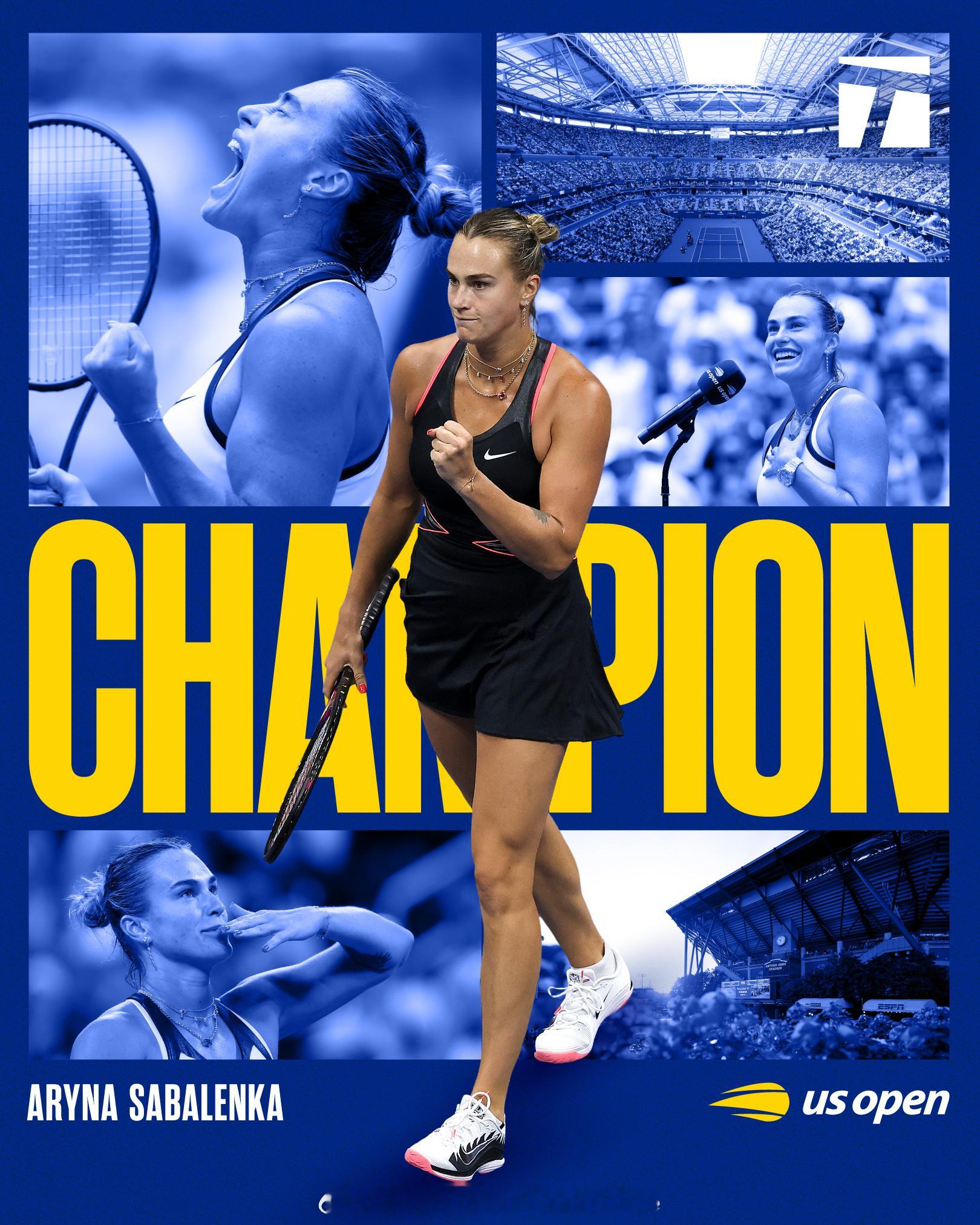 【近20年美网女单冠军】🏆🏆🏆🏆2025🏆萨巴伦卡🔥2024🏆萨巴