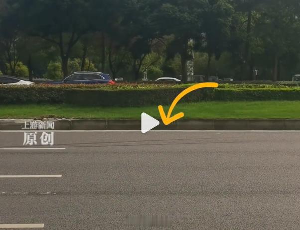 探访成都小汽车爆燃事发地这得多快的速度，轮胎车辙印这么明显，延续30米，这么宽