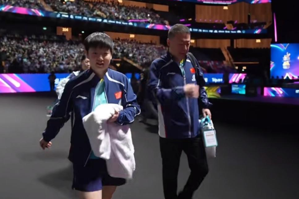 马琳：莎莎，谢谢你！莎：马导说啥呢！马琳：莎莎，你知道吗？看到第七局末比分