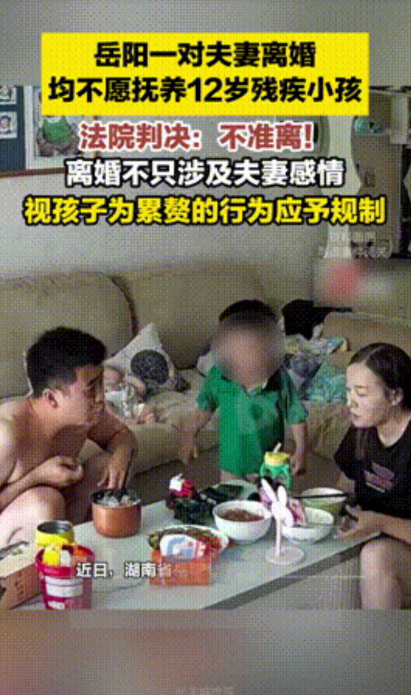 “生儿不养？”湖南岳阳，一对夫妻因感情不和闹离婚，可到划分两个儿子的抚养权时，夫