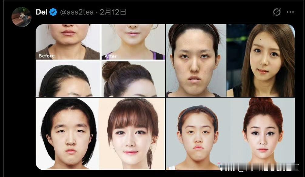 该说不说，韩国的整容技术有点改天换地！（这个是东南亚网民和韩国人吵架，贴出来的图
