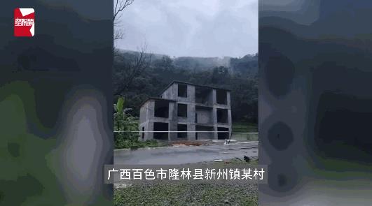 悲剧还是发生了！7月2日，广西百色，一村民在当地河边建了一栋5层楼房，谁知因为暴