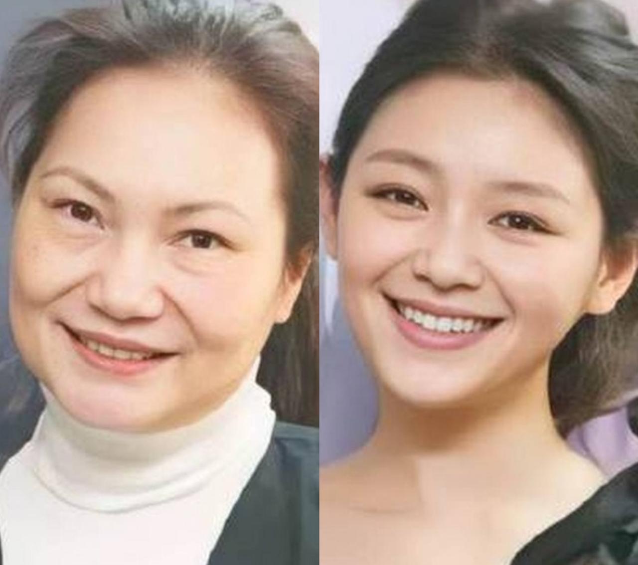 大S生前确实对她自己够狠的，因为看她和她母亲当初的合影照片，真的很轻易就发觉大S