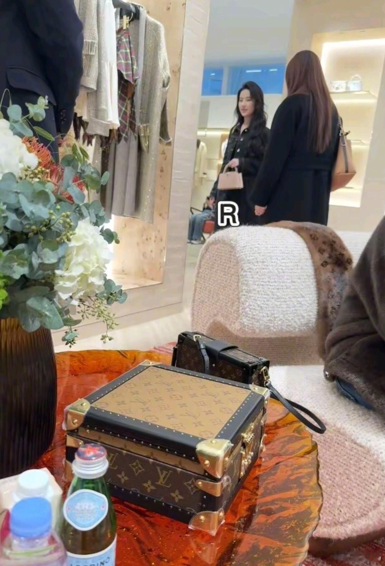 还是北京大城市机会多，可以偶遇到刘亦菲，这么模糊都能看清完整的五官，浓颜的冲击力