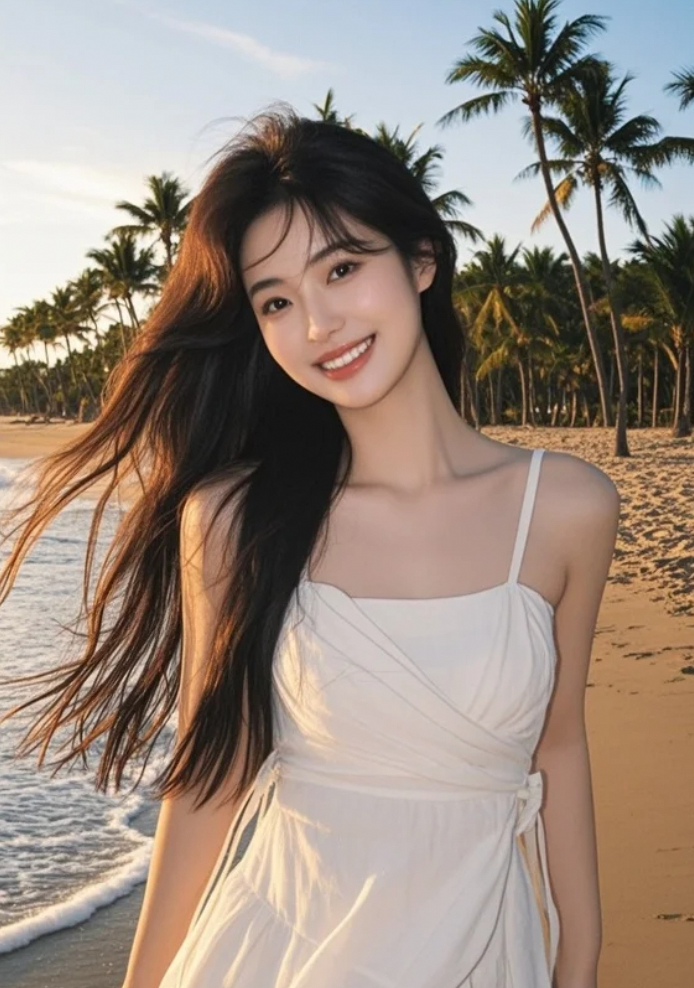 这样的海边美人，你敢说不心动？
