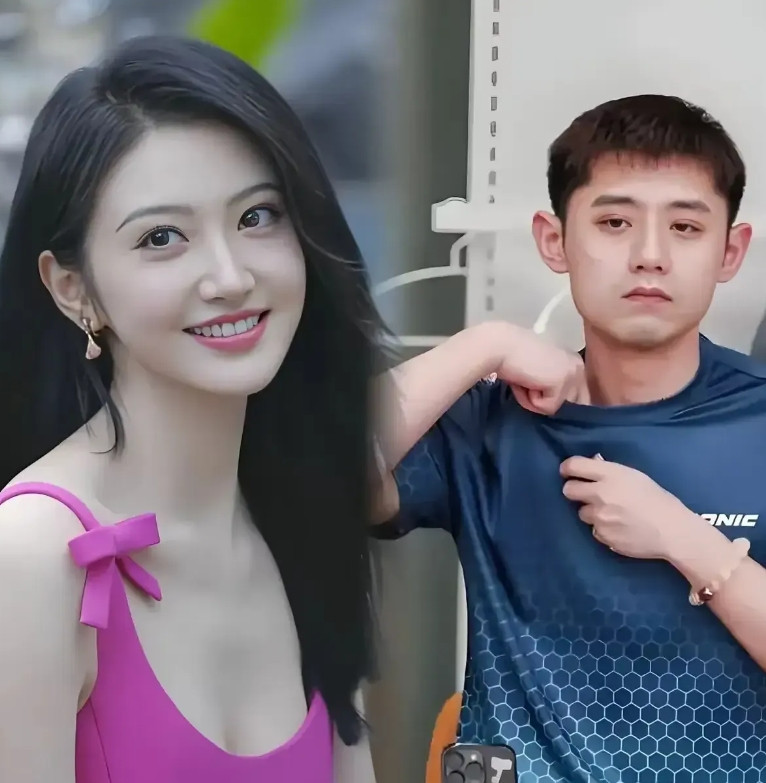 这个穿军装的女孩，和景甜谁更美呢？张继科的与她俩合照时的姿势，已说明了一切！