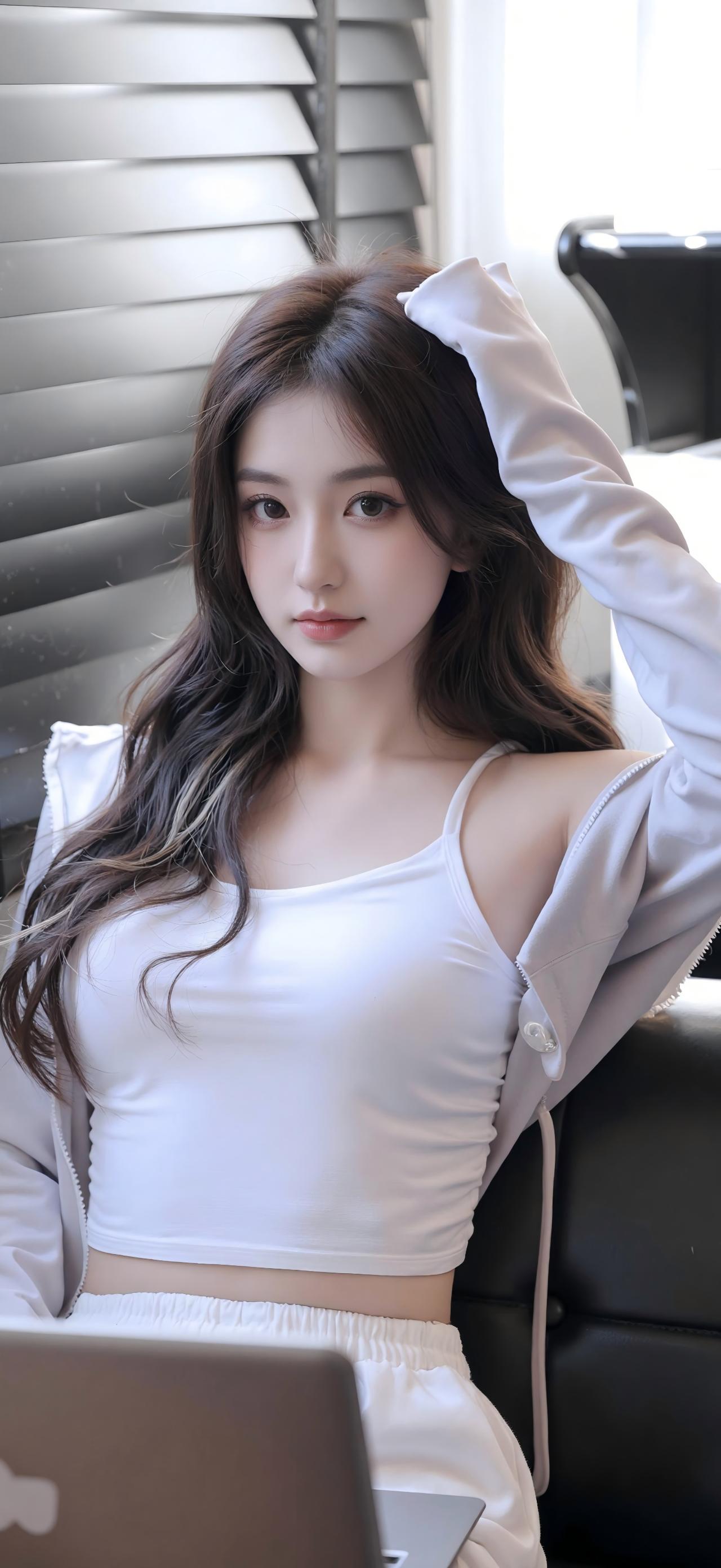 美女壁纸|清纯可人符合你心中偏爱​