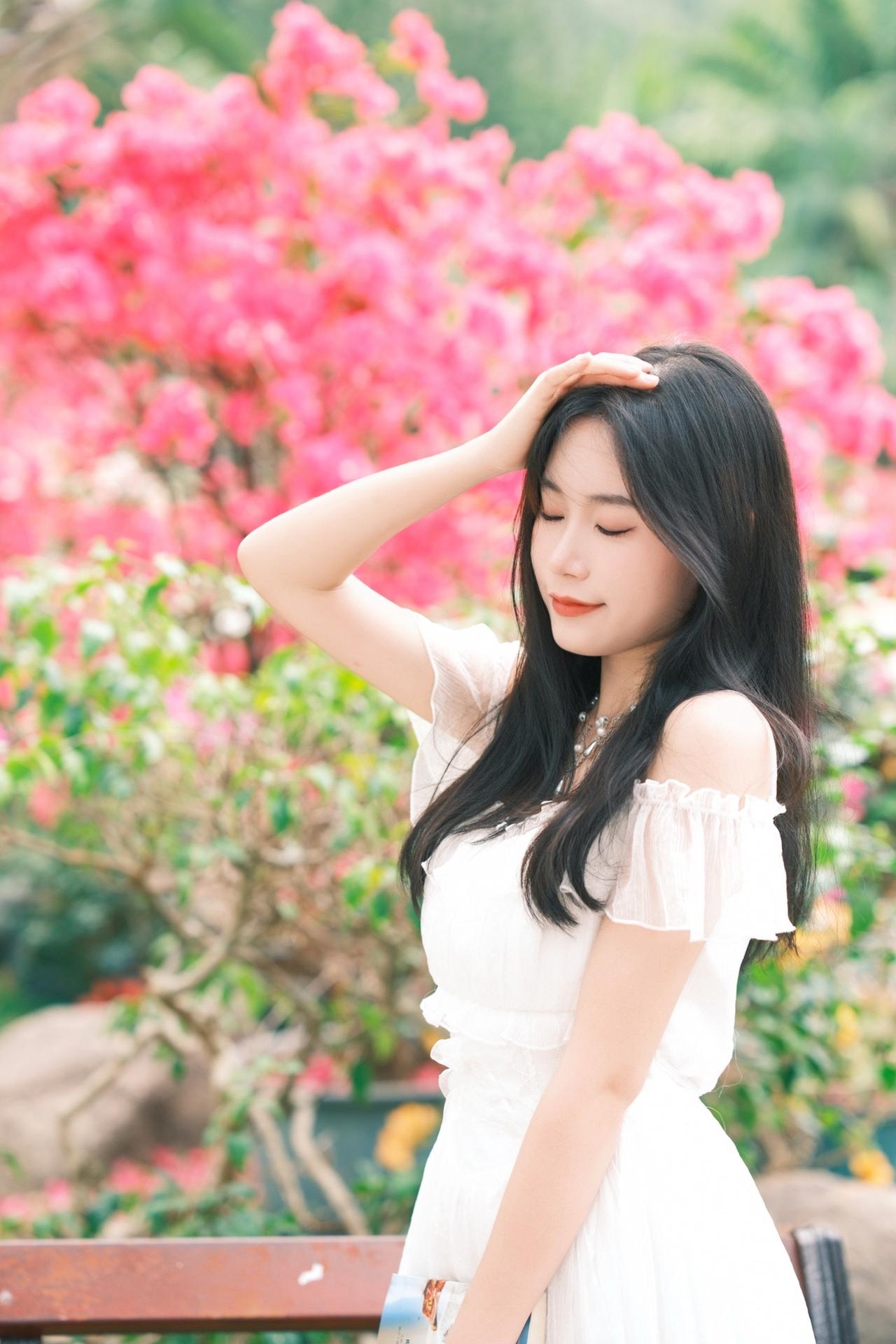 风有约，花不误，年年岁岁不相负深圳约拍互勉约拍人像摄影