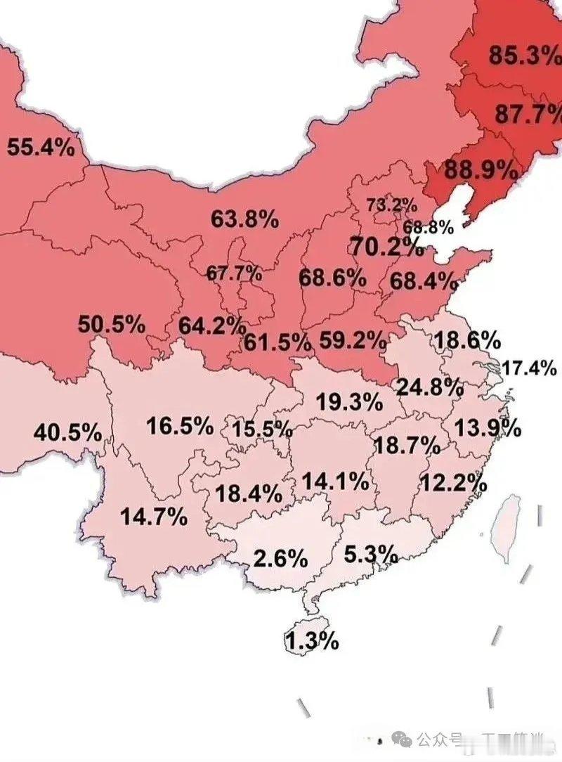 看了春晚收视率地图统计，几乎可以说非常明显的以秦岭为分界线，南北差距明显。收视率