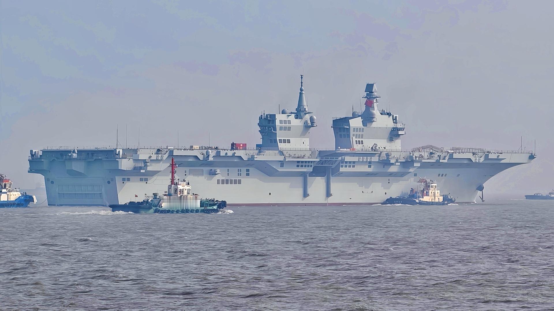 076两栖舰“四川舰”好像又出门了！按照此前“福建舰”的进度，如今“四川舰”甲板