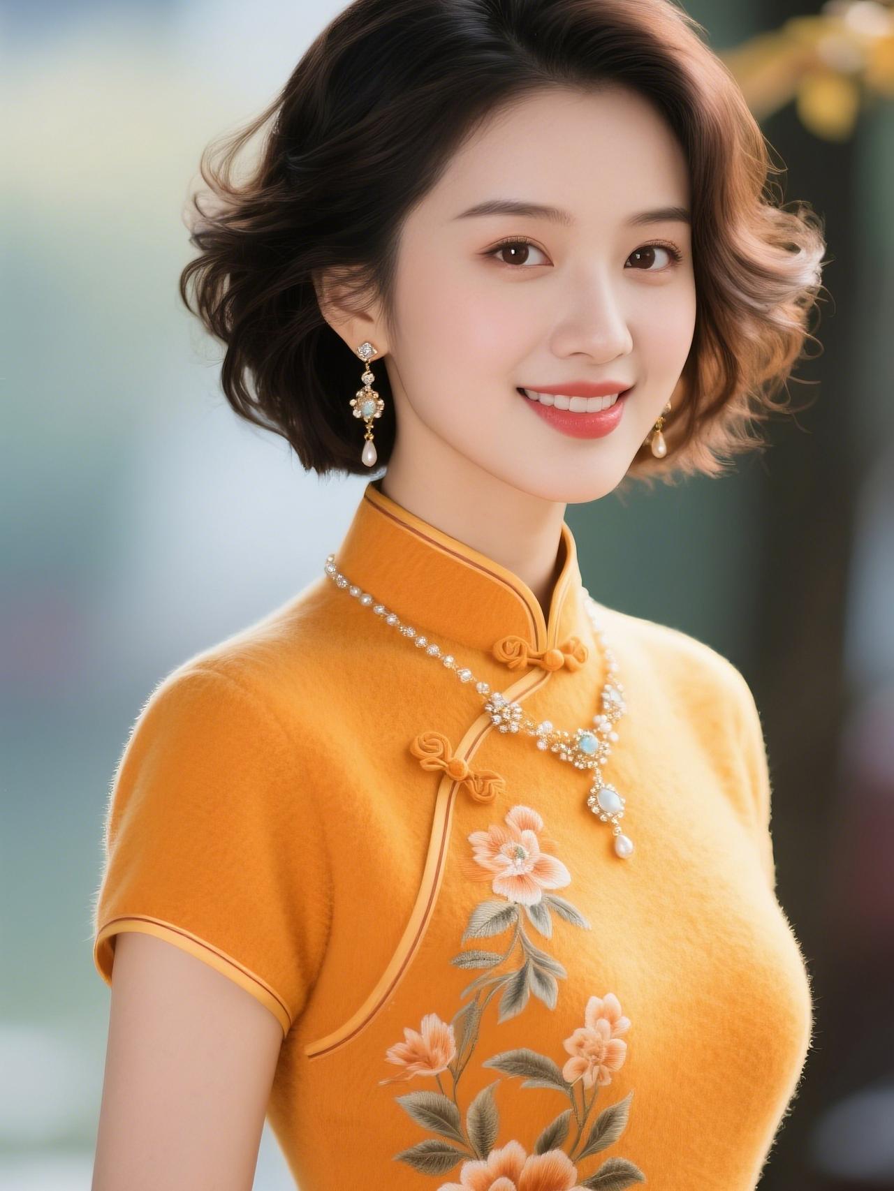 《一襟风雅，染透千年月光》绫罗裁作骨，盘扣锁流光，针脚缝着宋时雨，线尾绕