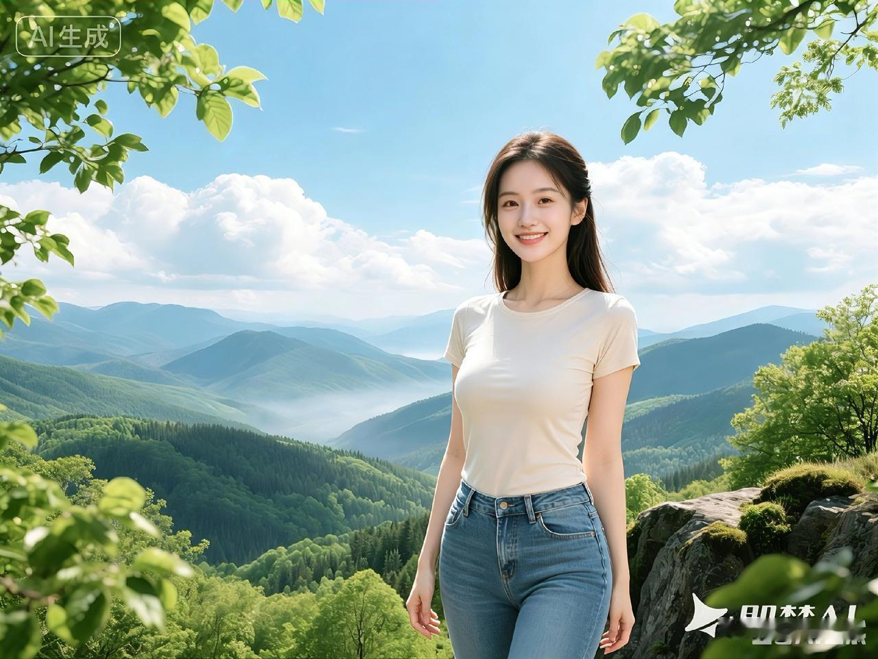 赴一场山野之约，躲进万顷青山云海。风揉碎草木温柔，云漫过层层山峦。岁月清简，