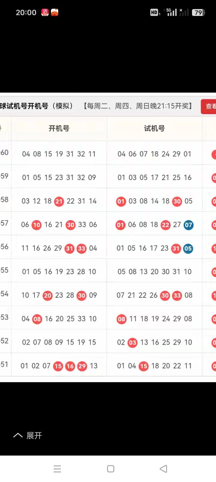 先把现状说清楚（到刚开的26060期）：-最近5期蓝球：13、05、0