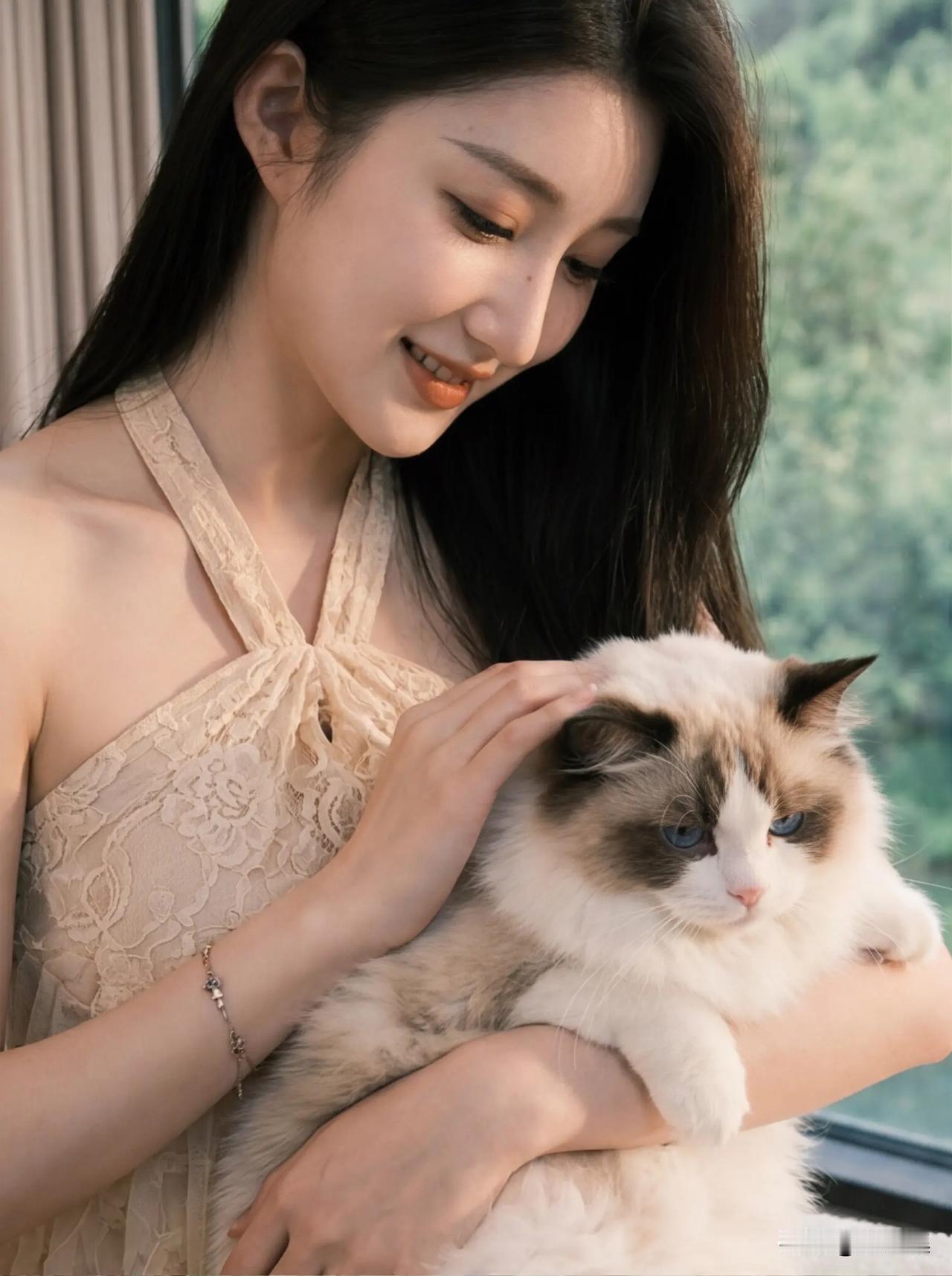 温柔时光，与爱猫相伴的静谧午后🌿🐱