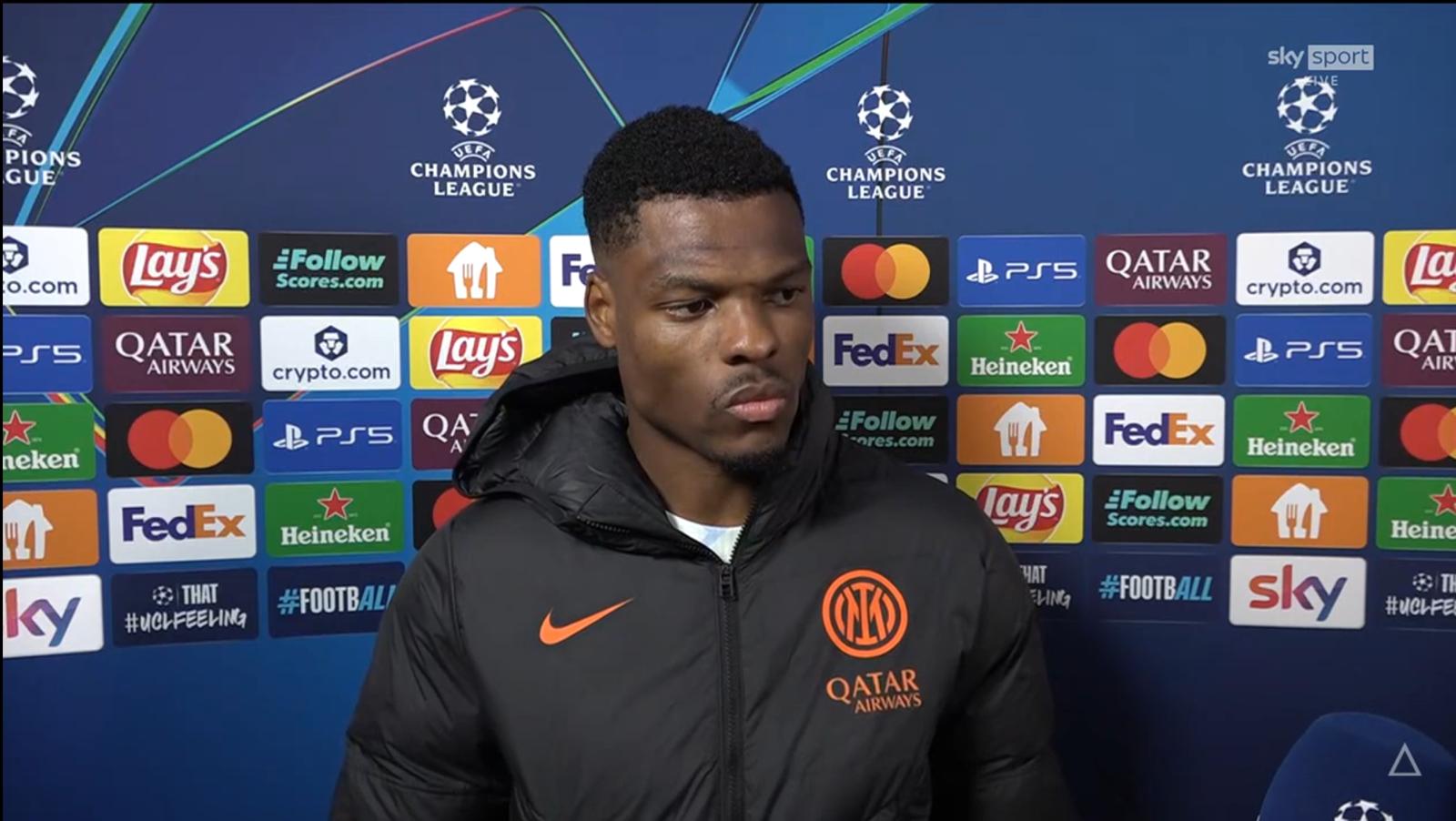 邓弗里斯: 赛季初运气不太好&现在重新起步了;齐沃非常出色