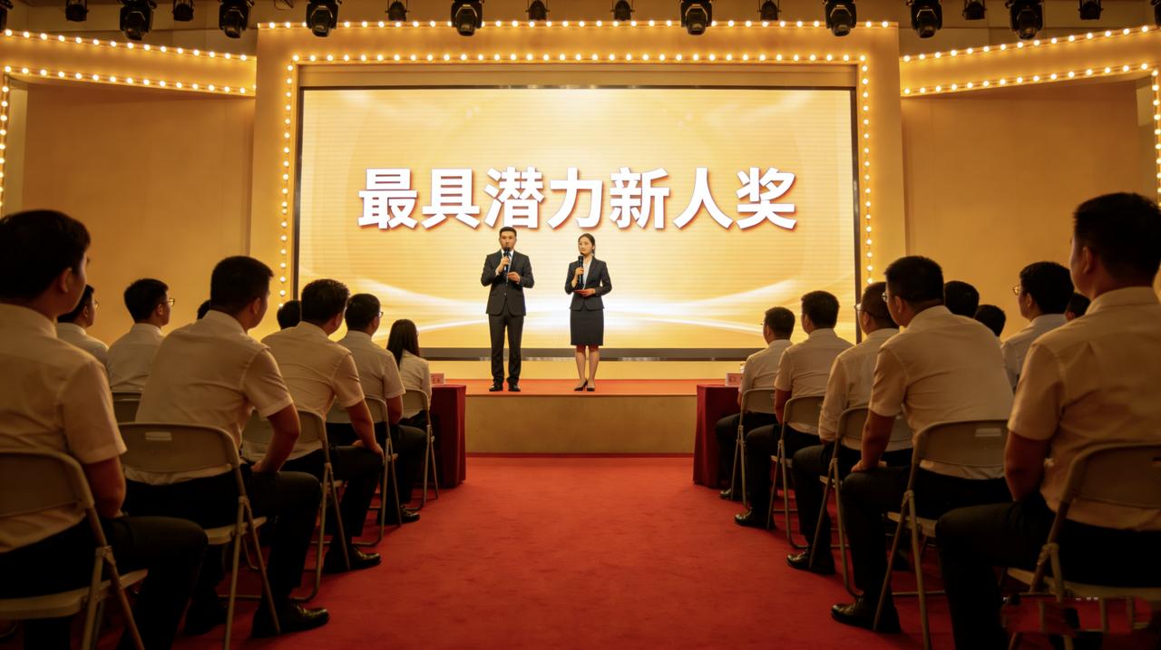 公司每年评优秀员工，今年破例加了“最具潜力新人奖”。获奖者是小陈——入职刚满两