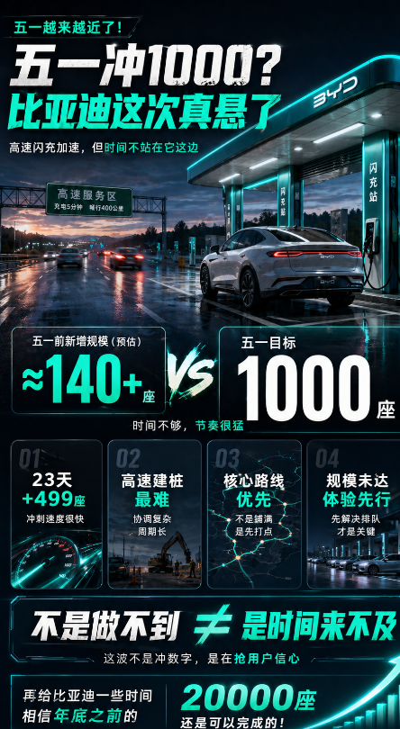 五一冲1000？比亚迪这次真要失手了