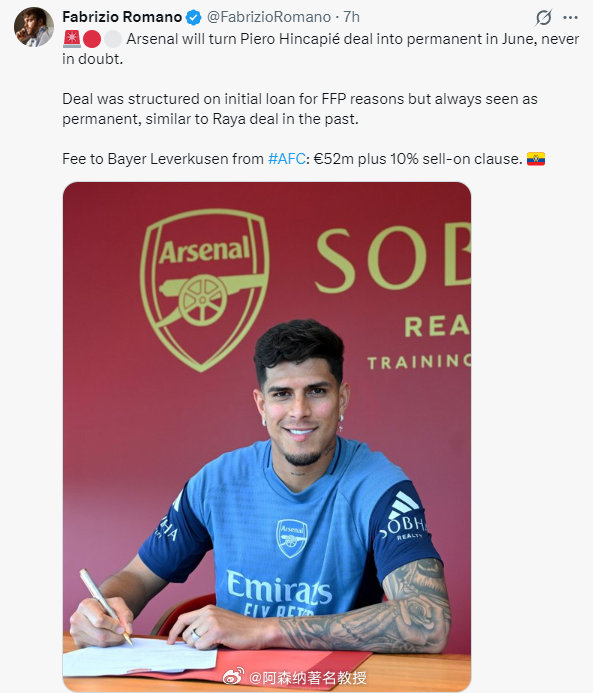 阿森纳将在六月份正式签下因卡皮耶，这一点毋庸置疑。这笔交易最初出于财政公平竞赛规