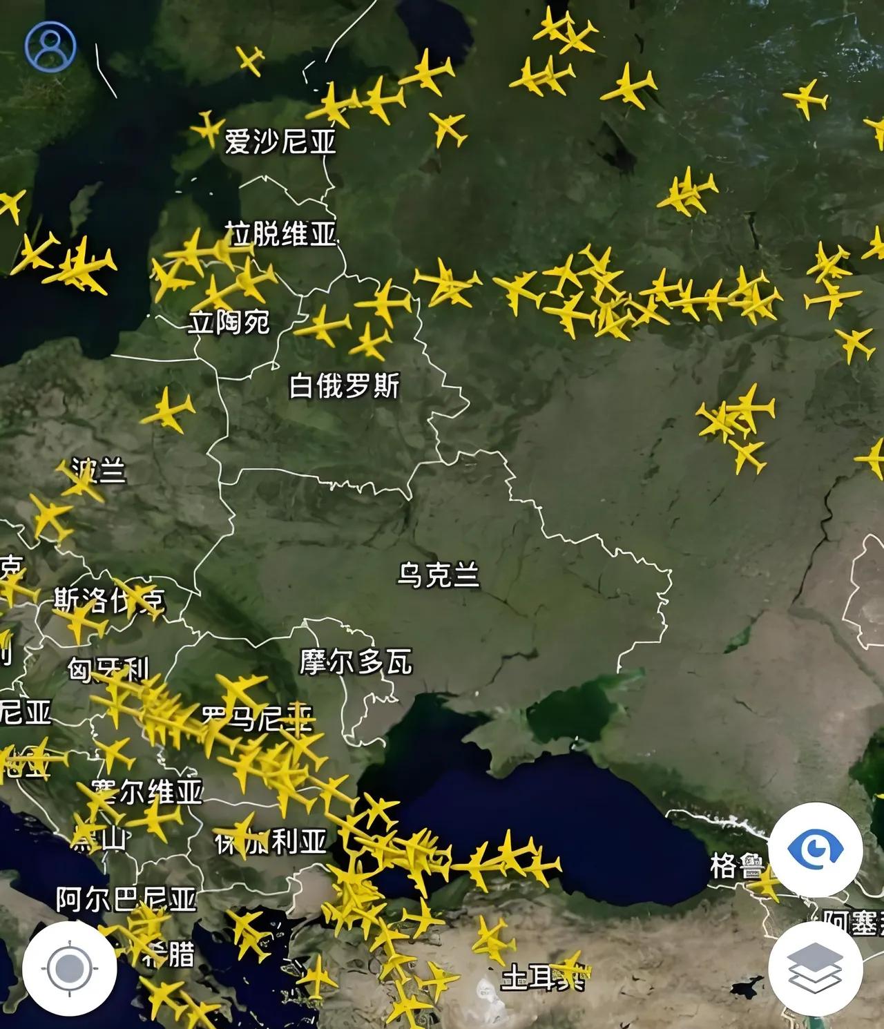 任何一场战争，都是有先兆的。看看现在委内瑞拉天空上的航班，再对比一下乌克兰天空