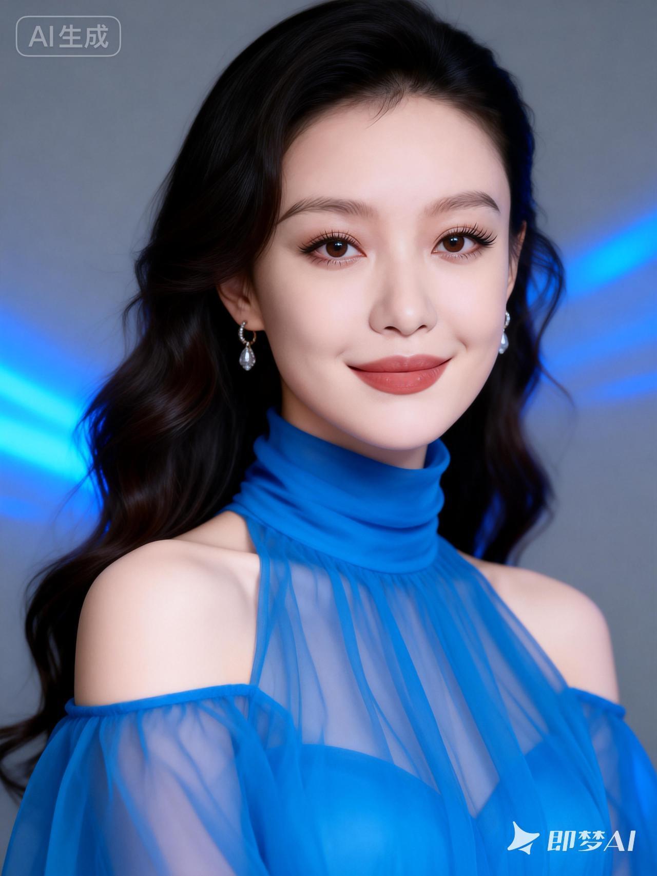 梦幻蓝调，优雅迷人，尽显时尚魅力！