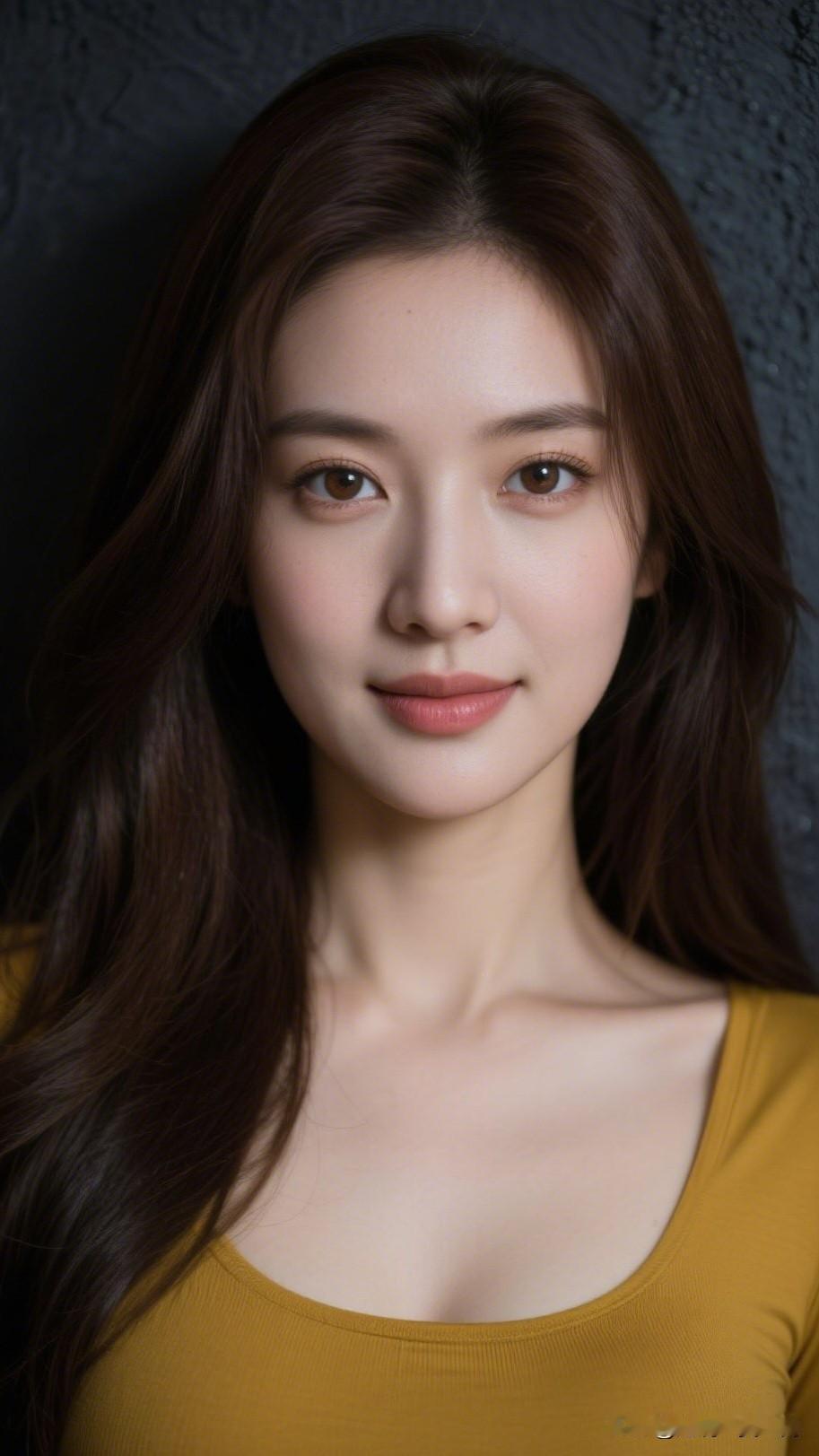 红袖添香夜，美人如画来。你心目中的美人温柔甜美的少女，暖黄色上衣，自然妆容，散