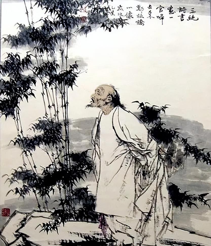 一天深夜，有个盗贼趁黑摸进郑板桥的家中。月光从窗棂漏进来，照见书桌上摊开的宣