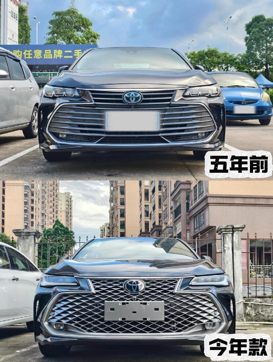 亚洲龙，5年的变化！这个车已经被隔壁凯美瑞彻底拉开差距了，人家凯美瑞24年全