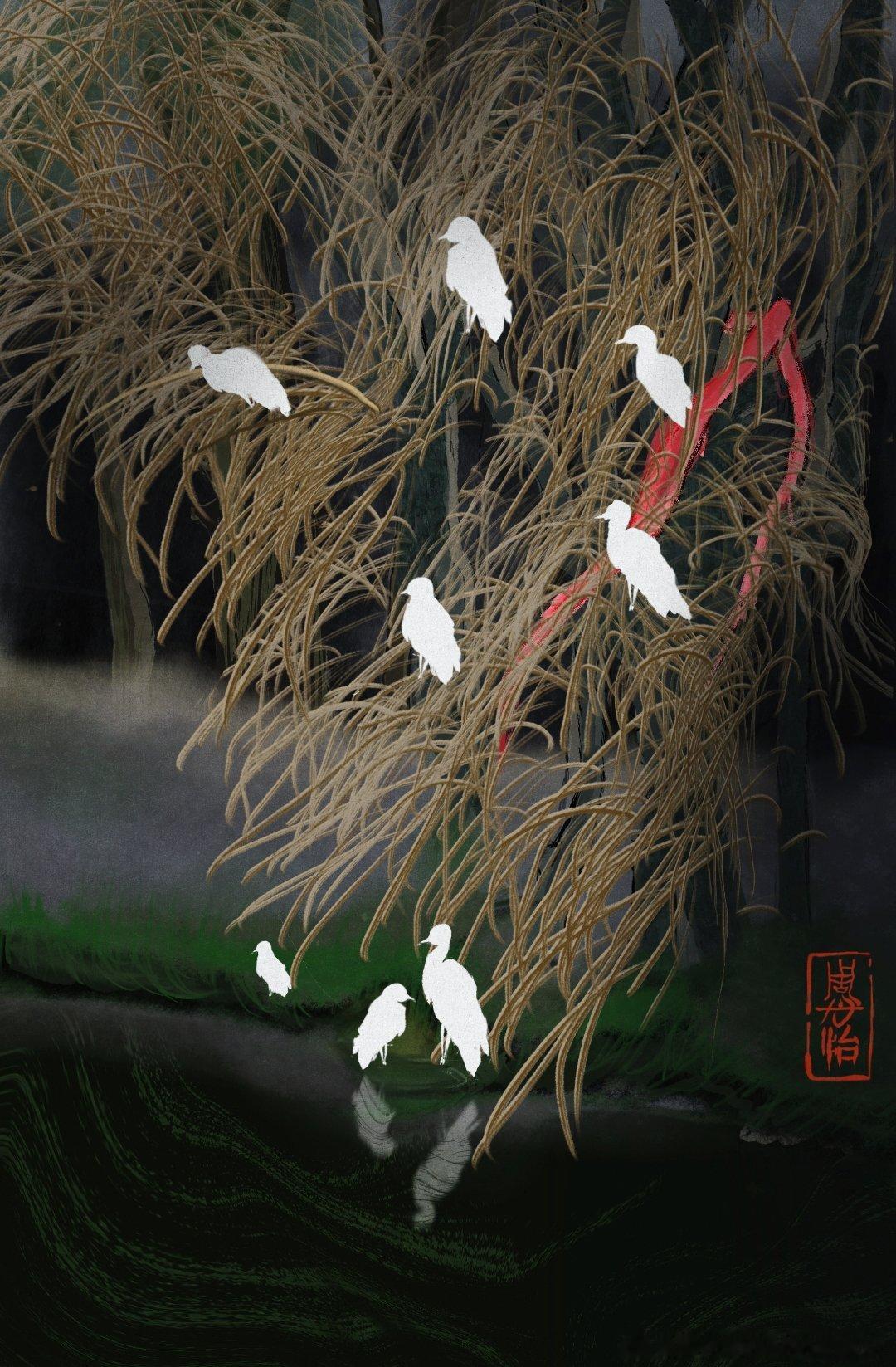 动漫仲夏狂欢季从2025年下半年到现在2026上半年画的一些手绘国风插画，【原