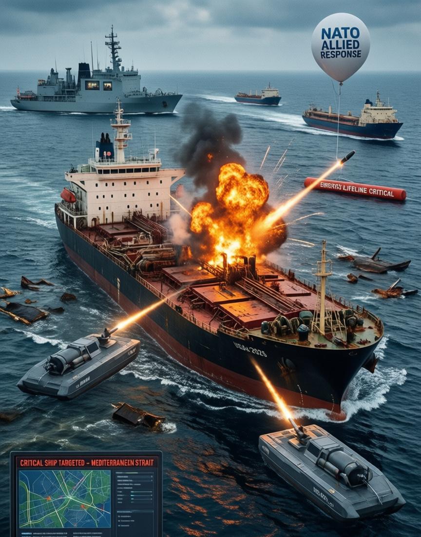 地中海那边，也炸了。据《俄罗斯报》3月5日报道，3月3日，一艘叫“北极甲烷”