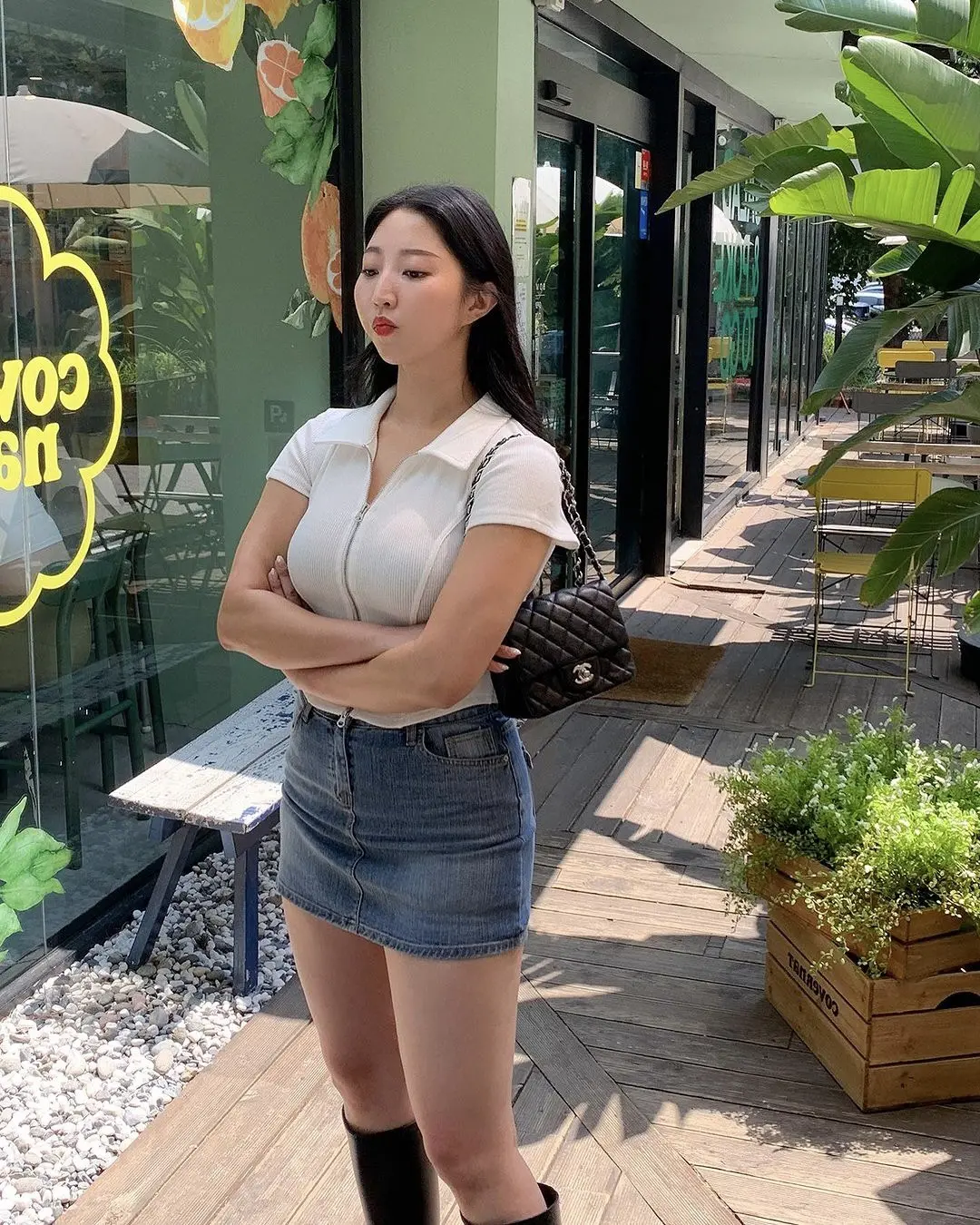 街拍美女穿搭 创作者中心 创作灵感 ootd穿搭 辣妹穿搭