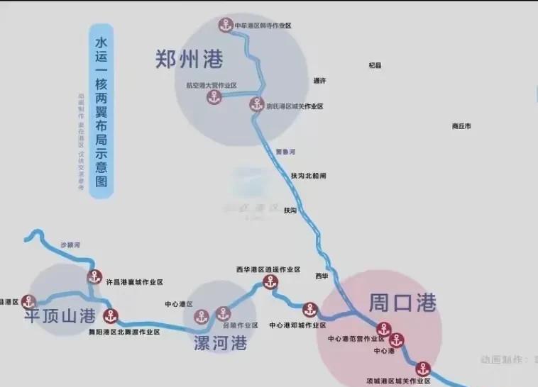 贾鲁河一旦通航，最大的利好其实是周口，而不是郑州。一旦贾鲁河通航，小半个河南都