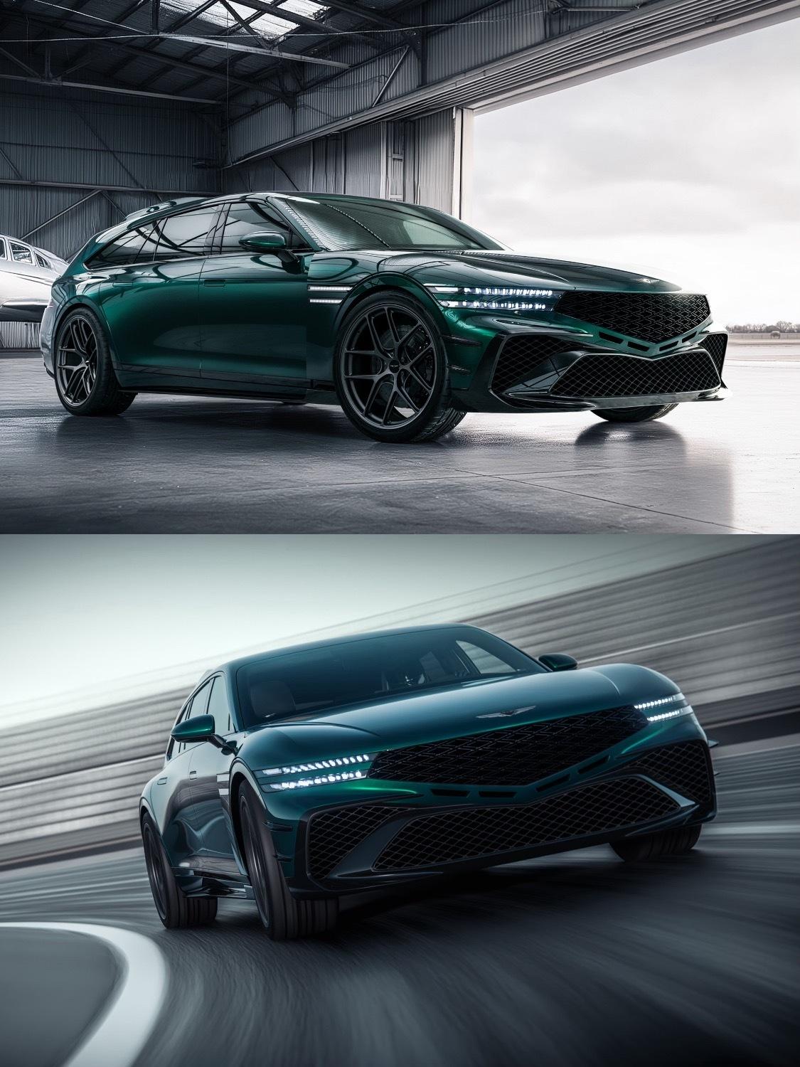 捷尼赛思G90Wingback旅行概念车，真希望它量产啊，捷尼赛思这个品牌虽然