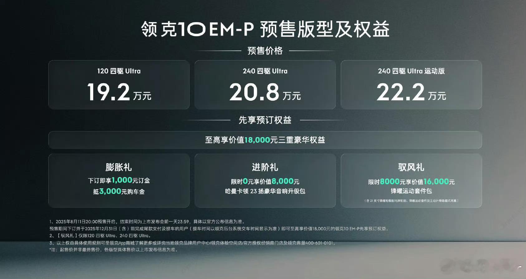 领克10EM-P必须上240km的大电池版本，因为这辆车电感非常彻底，你可以当