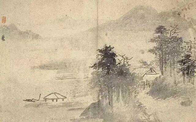 明末和尚担当极简山水画，他的山水画作品与众不同，担当55岁出家为僧，明朝灭亡后，