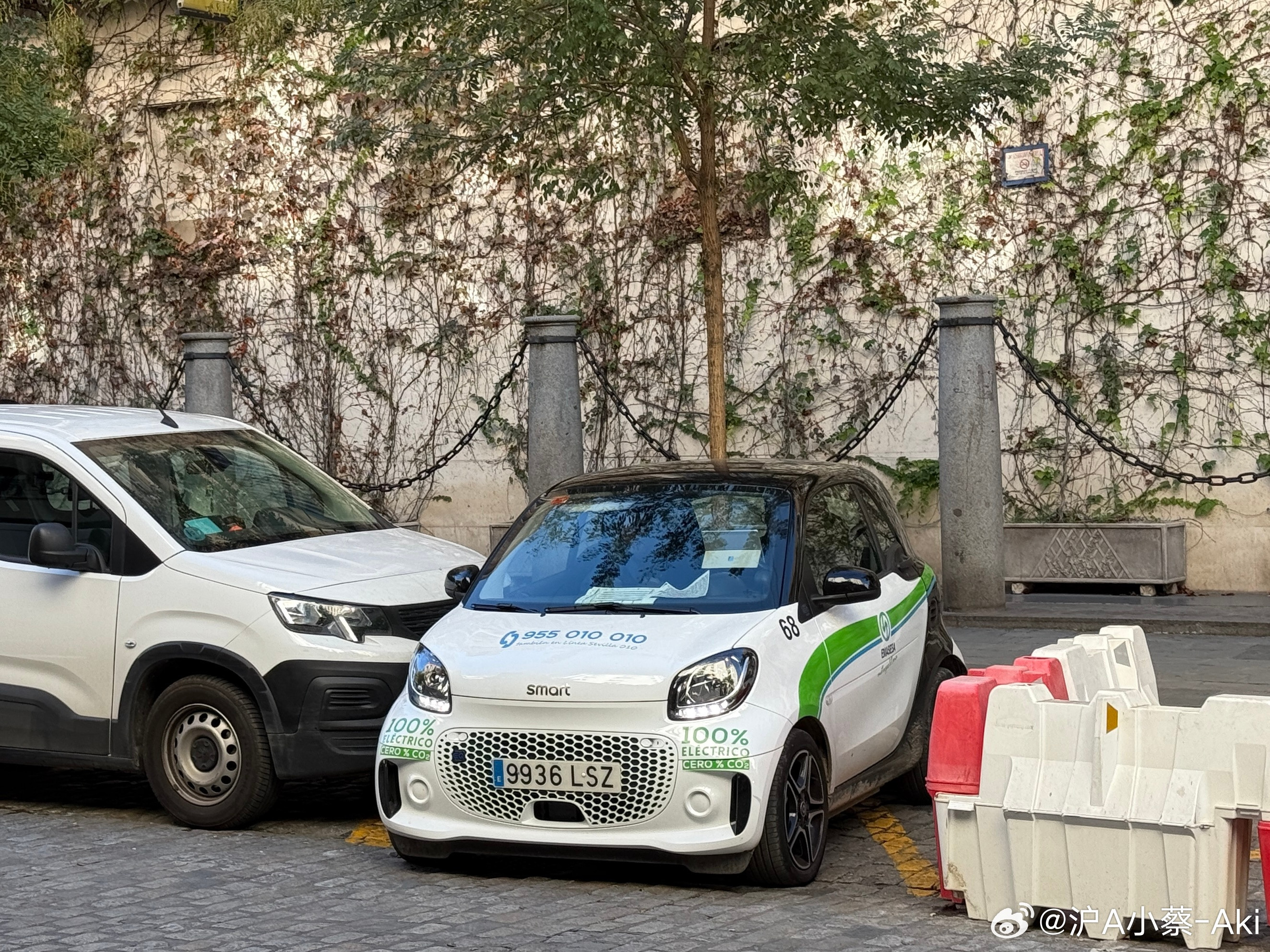 专属于smart的停车方式~