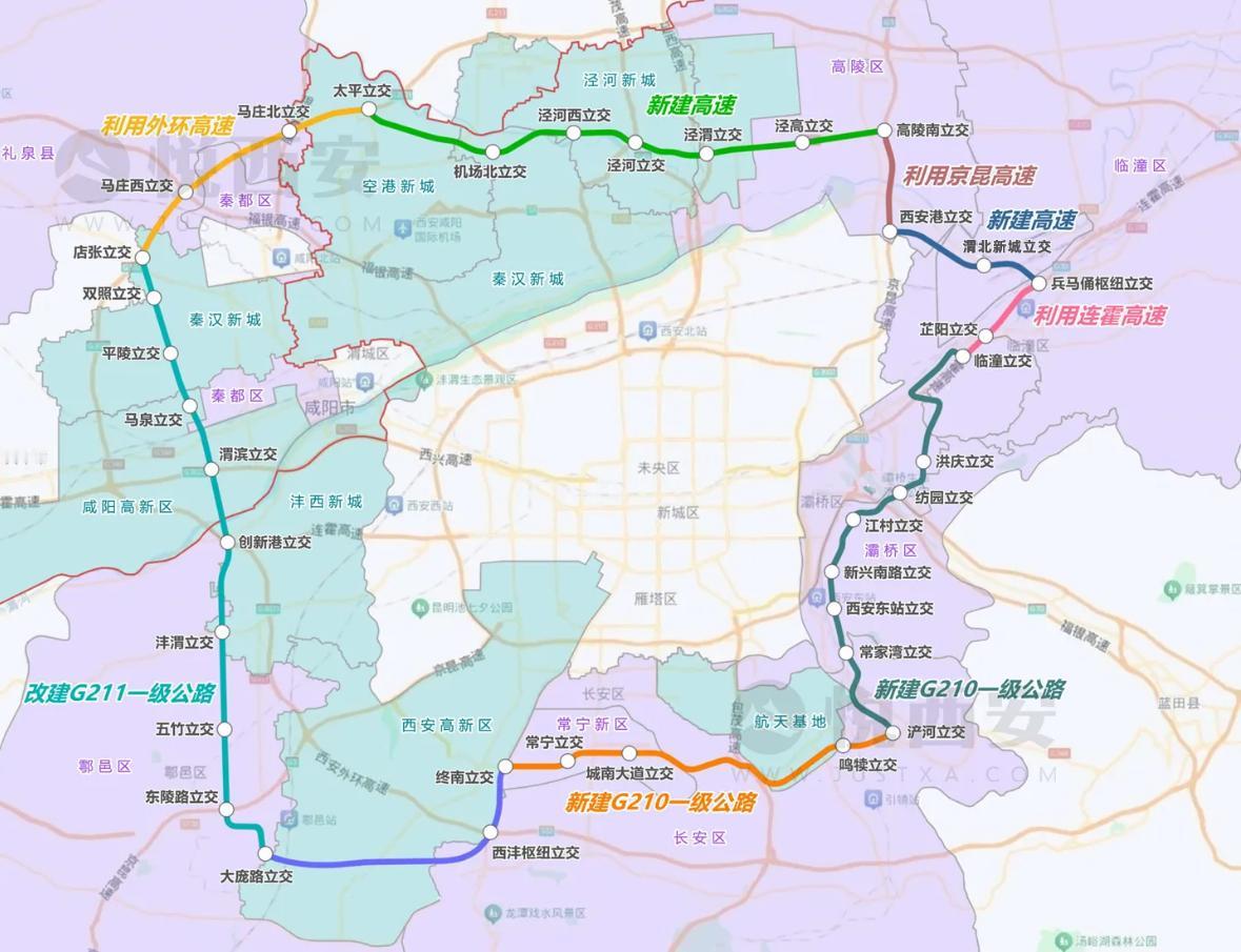 西安2026年推动建设的五大重点交通项目开工节点披露↓↓↓①西安城市环线临潼