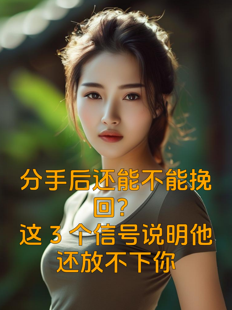分手后还能不能挽回？这3个信号说明他还放不下你