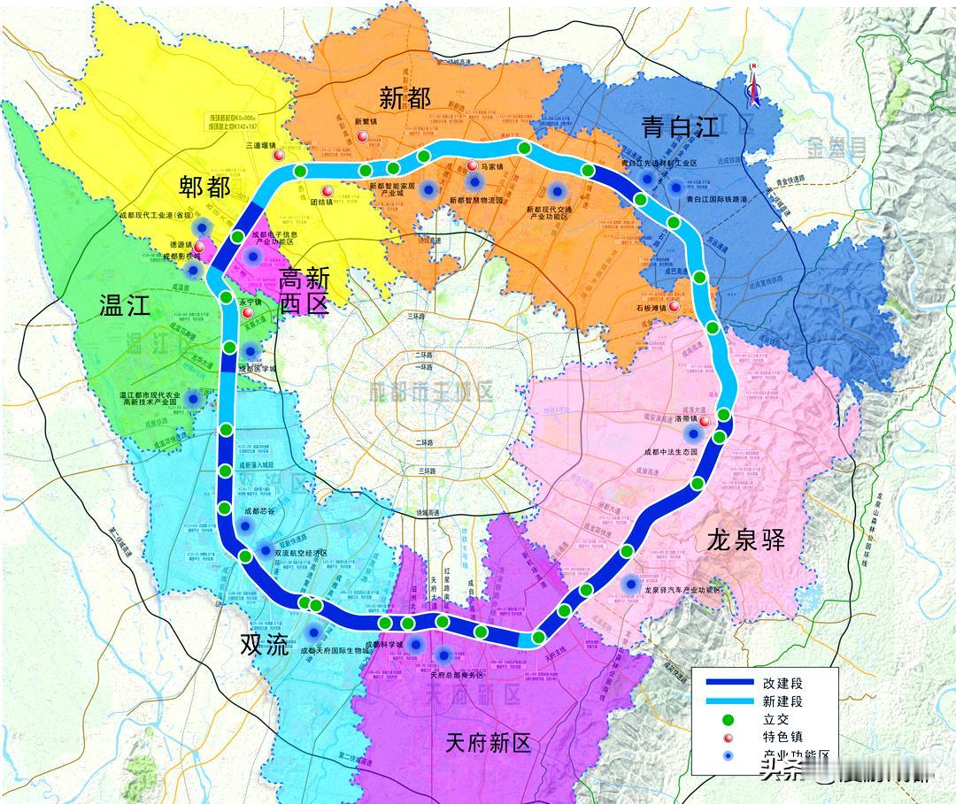 成都五环路确实该修了，或者第二绕城高速免费得了！现在二圈层的郫都、温江、双流、